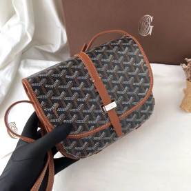 GOYARD 고야드 벨베데르 크로스백 블랙브라운 스몰