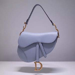 DIOR 디올 새들백 연블루