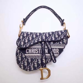 DIOR 디올 패브릭 새들백 블랙