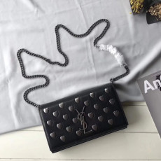 SAINT LAURENT 생로랑 하트 체인백 22x16x5cm