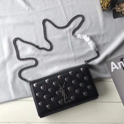 SAINT LAURENT 생로랑 하트 체인백 22x16x5cm