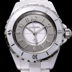 CHANEL 제이12 H4861 - 33 mm 샤넬 정품 스위스 쿼츠 탑재 여성용 그레이 다이얼 브레이슬릿 cha0134 - CHANEL J12 Full Ceramic Grey Dial Bracelet Chanel Genuine Original Swiss ETA Quartz Movement