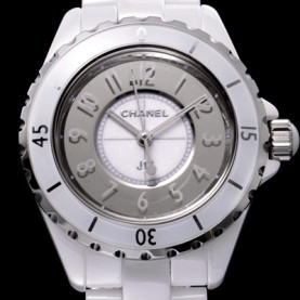 CHANEL 제이12 H4861 - 33 mm 샤넬 정품 스위스 쿼츠 탑재 여성용 그레이 다이얼 브레이슬릿 cha0134 - CHANEL J12 Full Ceramic Grey Dial Bracelet Chanel Genuine Original Swiss ETA Quartz Movement