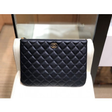 CHANEL 샤넬 2020 레더 클러치백,CHAB1240,28CM,블랙