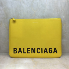 BALENCIAGA 발렌시아가 2020 빌 남여공용 클러치백, BGB0452, 34cm,옐로우