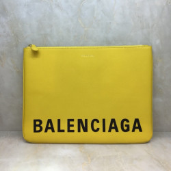 BALENCIAGA 발렌시아가 2020 빌 남여공용 클러치백, BGB0452, 34cm,옐로우