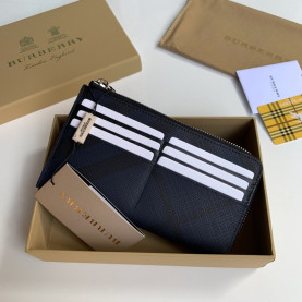 BURBERRY 2020 Leather Clutch Bag, 19cm - 버버리 2020 레더 남성용 클러치백 ,BURB0441,19cm,블루,그레이,브라운