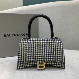 BALENCIAGA 여성용 발렌시아가 아워글라스 숄더 토트백 XS , S