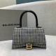 BALENCIAGA 여성용 발렌시아가 아워글라스 숄더 토트백 XS , S