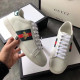 GUCCI 구찌 에이스 Ace embroidered snake sneaker 2COLOR