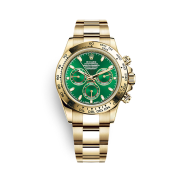 11위 (정품비교영상) ROLEX 로렉스 데이토나 옐로우 골드 그린 다이얼 최신버전 업그레이드형!! 크로노그래프 데이토나 18K 옐로우골드 Green 다이얼 수정형 ETA 7750 오토매틱 무브먼트 rol0730 - ROLEX TOP Grade Quality Chronograph Daytona 18K YellowGold Case Green Dial High Quilty Automatic Movement