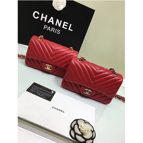 CHANEL 샤넬 쉐브론 클래식 뉴미니 A1119-3