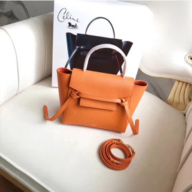 CELINE 셀린느 벨트백 미e니 20cm 오렌지