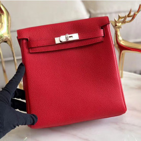 HERMES [프리미엄]에르메스 켈리아도 백팩 22cm-2 토고 은장