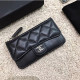 CHANEL 샤넬 카드지갑 13cm-4 램스킨 은장