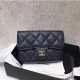 CHANEL 샤넬 클래식 카드&동전지갑 11cm-4 캐비어 금장
