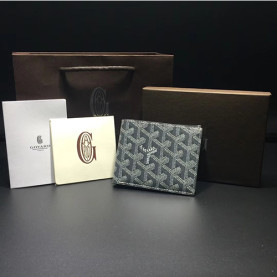 GOYARD 고야드 빅투와르 반지갑-그레이