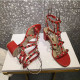 VALENTINO 발렌티노 락스터드 샌들힐 6cm M1610-5