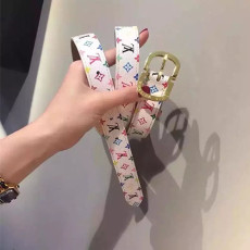 LOUIS VUITTON 루이비통 미니 멀티컬러 모노그램 벨트 25mm M9586W-2