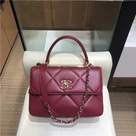 CHANEL 샤넬 탑핸들 플랩백 AS92236-3 /신상
