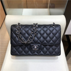 CHANEL 샤넬 캐비어 은장 숄더백 25CM 1112 신상