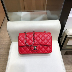 CHANEL 샤넬 캐비어 미니 숄더백  20CM 은장 1116 신상