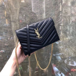SAINT LAURENT 생로랑 WOC 체인백 금장 Y10104-2