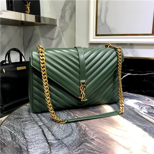 SAINT LAURENT 생로랑 사첼백 골드 토트&숄더 32CM
