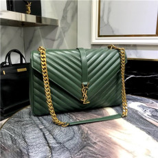 SAINT LAURENT 생로랑 사첼백 골드 토트&숄더 32CM