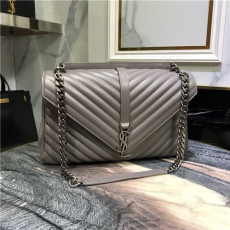 SAINT LAURENT 생로랑 사첼백 은장 토트&숄더 32CM