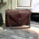 SAINT LAURENT 생로랑 사첼백 은장 토트&숄더 32CM