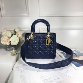 DIOR 디올 신상 레이디 네이비 24CM D10508-1