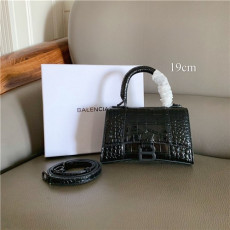 BALENCIAGA 발렌시아가 아워글래스 탑 핸들백 악어무늬 B1060-1 신상