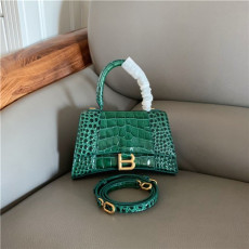 BALENCIAGA 발렌시아가 아워글래스 탑 핸들백 악어무늬 B1060-3 신상