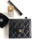 CHANEL 샤넬 지갑 램스킨 금장 AS5060