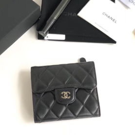 CHANEL 샤넬 지갑 램스킨 은장 AS-5099