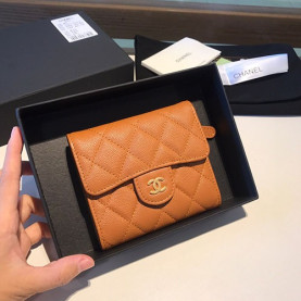 CHANEL 샤넬 캐비어 반지갑 11CM AS401052