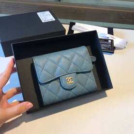 CHANEL 샤넬 캐비어 반지갑 11CM AS401052
