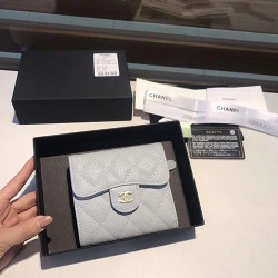 CHANEL 샤넬 캐비어 반지갑 11CM AS87005