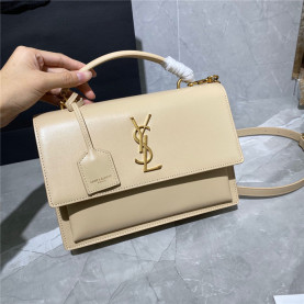 SAINT LAURENT 생로랑 모노그램 뉴 선셋 탑핸들 사첼백 634723