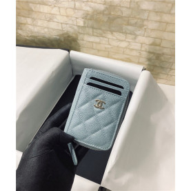 CHANEL 샤넬 캐비어 카드지갑 AS2106