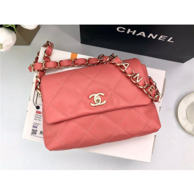 CHANEL 샤넬 램스킨 퀄팅 스몰 플랩 백