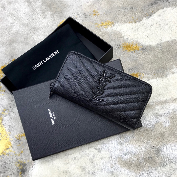 SAINT LAURENT 생로랑 지퍼 장지갑 19CM