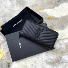 SAINT LAURENT 생로랑 지퍼 장지갑 19CM