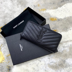 SAINT LAURENT 생로랑 지퍼 장지갑 19CM