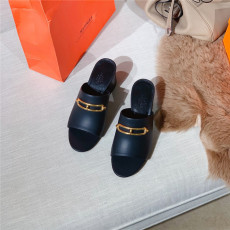 HERMES 에르메스 여성용 뮬 슬리퍼 (굽높이6CM) H47331-2 2021/신상