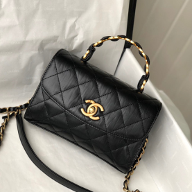 CHANEL 샤넬 탑핸들 미니 플랩백 AS2477