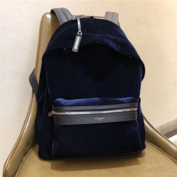 SAINT LAURENT 생로랑 시티 벨벳소재 백팩 Y5004