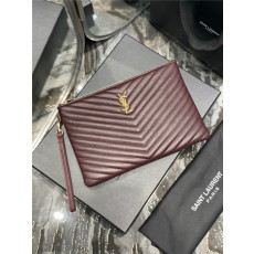 SAINT LAURENT  생로랑 클러치 금장 라지