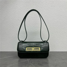 BALENCIAGA 발렌시아가 가십 BB장식 텍스처 숄더백 B59056